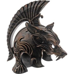 Foam Bronze Wolf Helmet