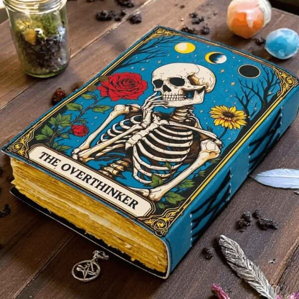Grimoire Overthink Tarot Leather Journal