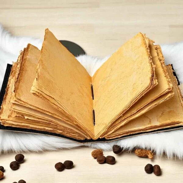 Antiqued Seven Stones Leather Journal