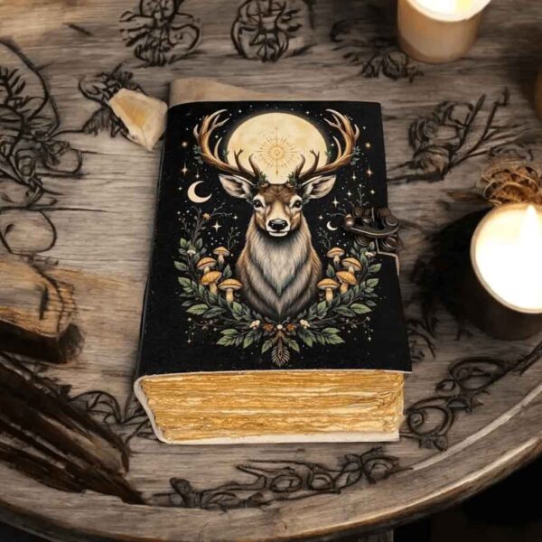 Grimoire Deer Leather Journal