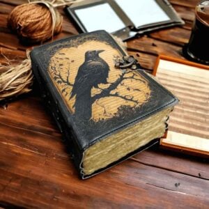 Grimoire Raven Leather Journal