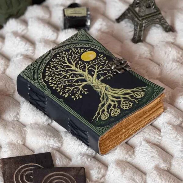 Woven Tree of Life Leather Journal