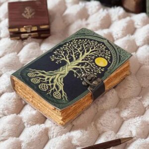 Woven Tree of Life Leather Journal