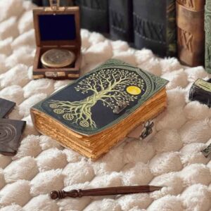 Woven Tree of Life Leather Journal