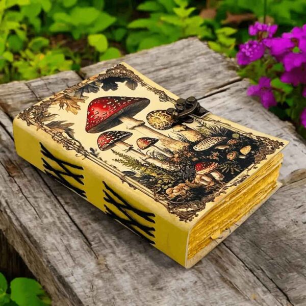 Grimoire Mushroom Leather Journal