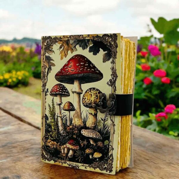 Grimoire Mushroom Leather Journal