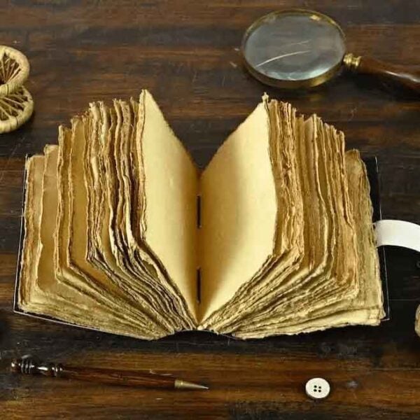 Gothic Raven Leather Journal