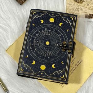 Zodiac Moon Leather Journal