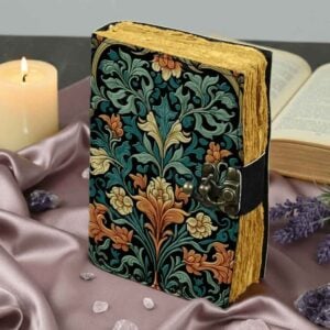 Floral Fantasy Leather Journal