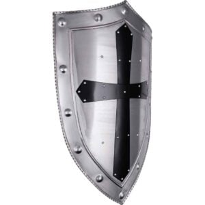 Black Cross Templar Steel Shield