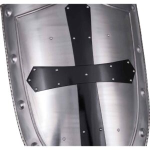 Black Cross Templar Steel Shield