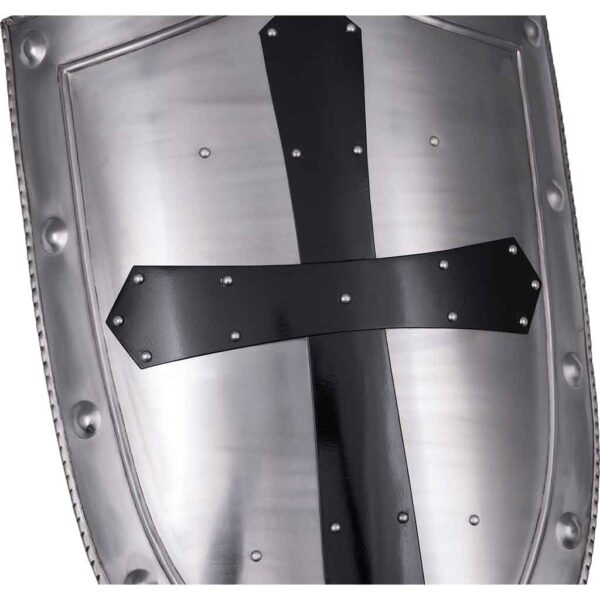 Black Cross Templar Steel Shield