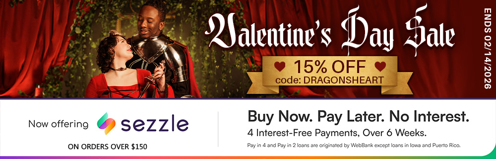 Valentine's Day Sale at Medieval Collectibles