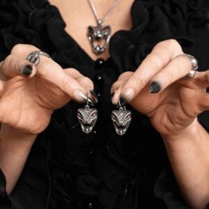 Snake Bite Dropper Earrings