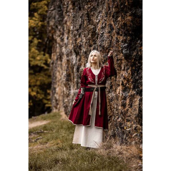 Skadi Viking Birka Coat - Red