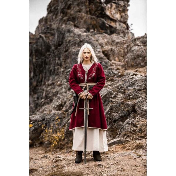 Skadi Viking Birka Coat - Red