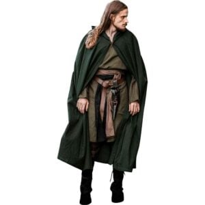 Johannes Medieval Cloak - Green