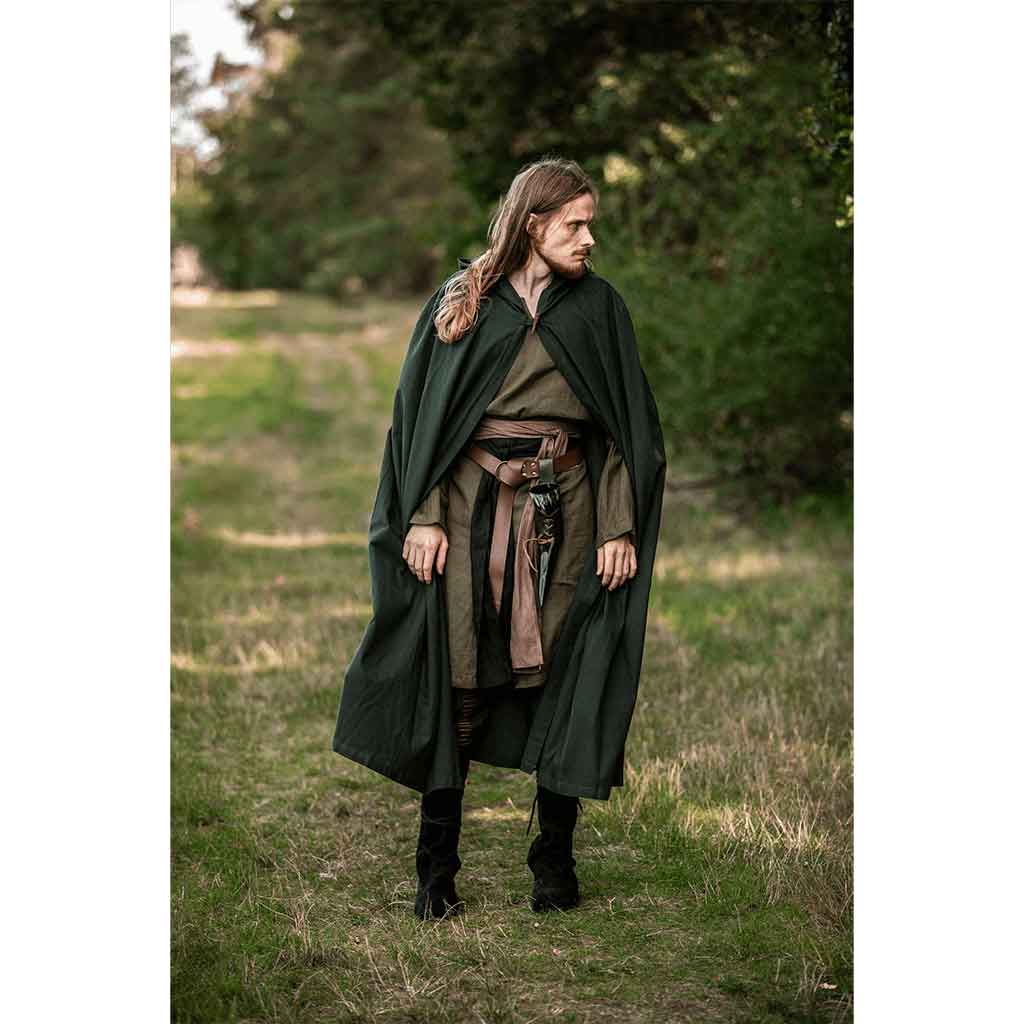 Johannes Medieval Cloak - Green