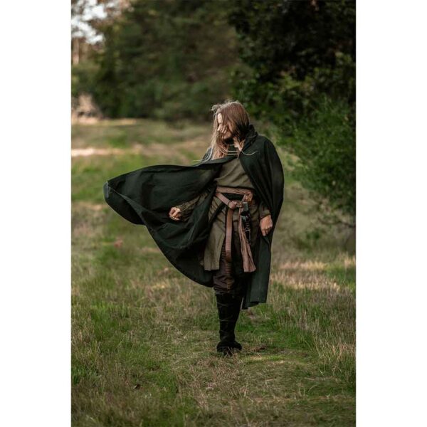 Johannes Medieval Cloak - Green