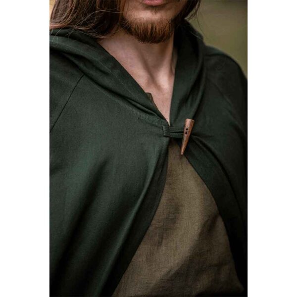 Johannes Medieval Cloak - Green