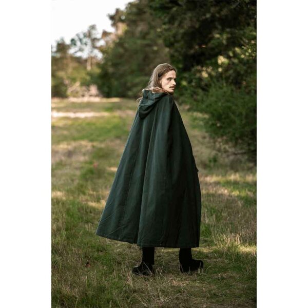 Johannes Medieval Cloak - Green