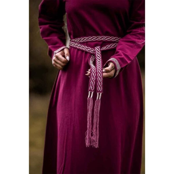 Vigga Embroidered Belt - Red