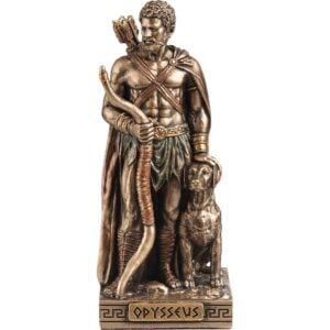 Bronze Odysseus and Argos Greek Pantheon Statue
