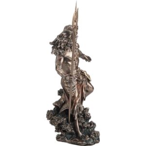 Poseidon Holding Trident Statue