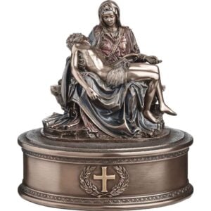 Bronzed La Pieta Urn