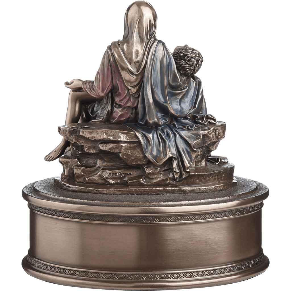 Bronzed La Pieta Urn