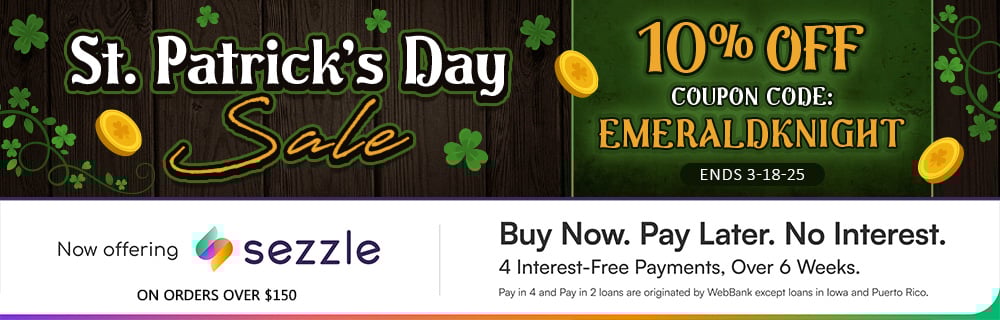 Saint Patrick's Day Sale at Medieval Collectibles