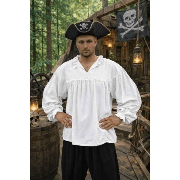 Harbor Rogue Gathered Pirate Shirt - Image 3