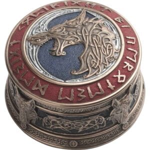 Fenrir Rune Viking Trinket Box