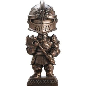 Bronze Bobble Head Knight Statue