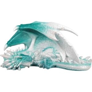 Resting Ice Dragon Statue