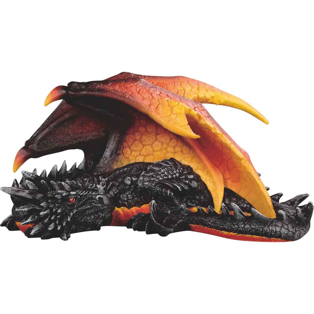 Resting Lava Dragon Statue