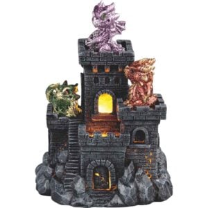 LED Dragon Rocky Castle Statue
