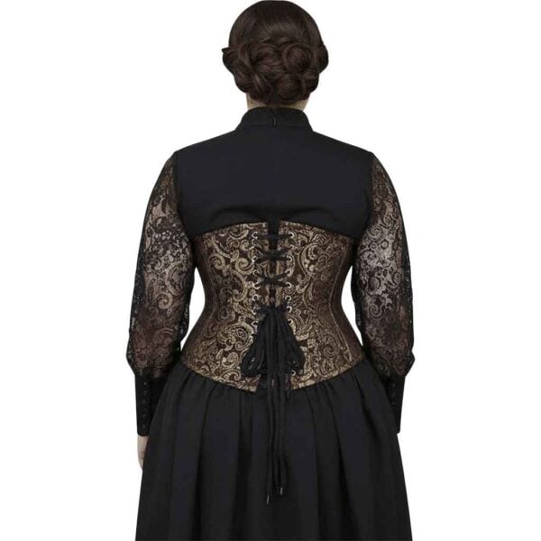 Gold Underbust Waist Training Corset