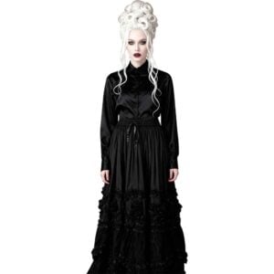 Black Rococo Long Skirt