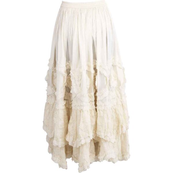 Ivory Rococo Long Skirt
