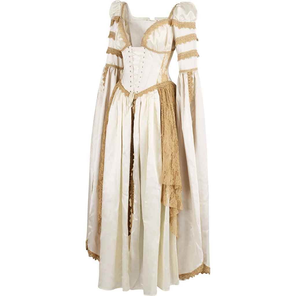 medieval dress with corset Retro Renaissance Set Vintage Dress and Half Skirt Line Dry Fantasy costume: medieval dress, corset