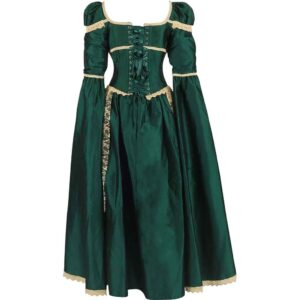 green elvish dress Elven Bridal Gown – Firefly Path main image 1