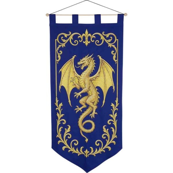 Golden Dragon Medieval Banner