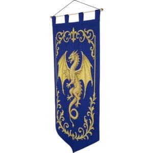 Golden Dragon Medieval Banner