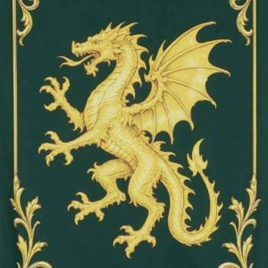 Heraldic Dragon Medieval Banner