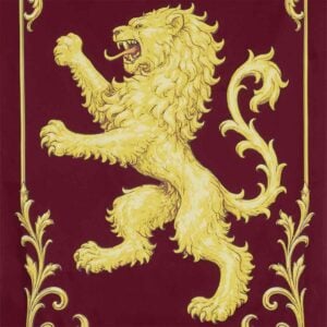 Heraldic Lion Medieval Banner
