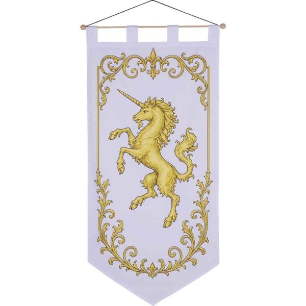 Heraldic Unicorn Medieval Banner