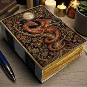 Clasped Dragon Leather Journal