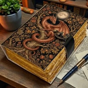 Clasped Dragon Leather Journal