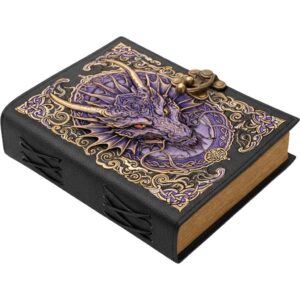 Midnight Purple Dragon Leather Journal